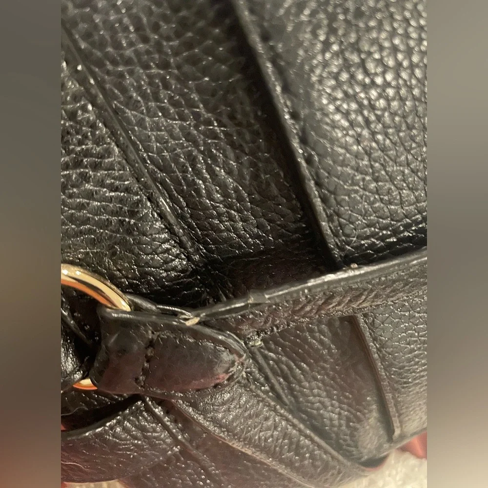 Michael Kors Black Pebbled Leather Backpack - Picture 7 of 14